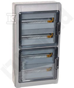 LEGRAND Nadometna razdelilna omarica RN65 IP65 s 4x18 modulnimi trakovi (72 modulov)