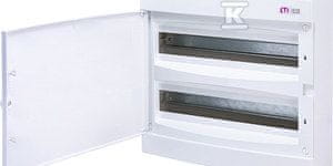 ETI Nadometna razdelilna omarica 2x18 modulov IP40 bela vrata ECT 2x18PO-s