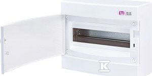 ETI Nadometna razdelilna omarica 12 modulov IP40 bela vrata ECT12PO