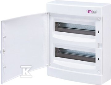 ETI Nadometna razdelilna omarica 24 modulov IP40 bela vrata ECT24PO-s