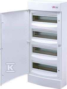 ETI Nadometna razdelilna omarica 48 modulov IP40 bela vrata ECT48PO-s