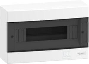 Schneider Electric Nadometna razdelilna omarica, Easy9 EU IP40 EZ9EU-1-12-NT-T prozorna vrata 1 vrsta 12 modulov/vrsta