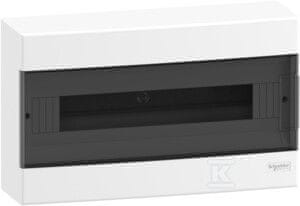 Schneider Electric Nadometna razdelilna omarica, Easy9 EU IP40 EZ9EU-1-18-NT-T prozorna vrata 1 vrsta 18 modulov/vrsta