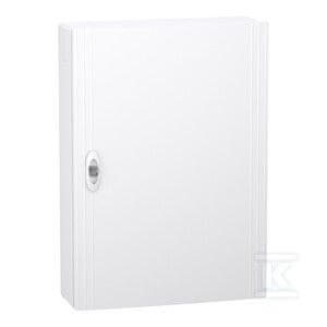 Schneider Electric Ohišje PrismaSeT XS PSXS-3-18-NT-B, nadometno, bela vrata, 3 vrste, 18 modulov na vrsto, IP40, IK09