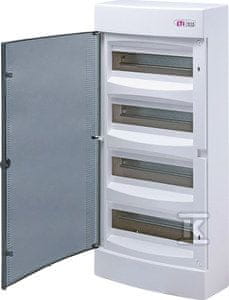 ETI Nadometno ohišje, 4 vrste po 12 modulov, prosojna vrata ECT48PT-S