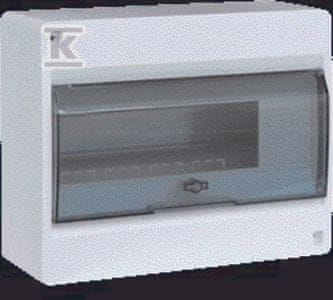 Hager Razdelilna omarica IC2 1x10 modularna nadometna IP40 prozorna vrata