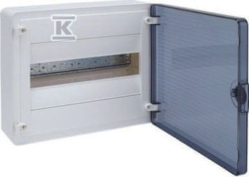 Hager Nadometna razdelilna omarica Golf IP40, prosojna vrata, 12 modulov