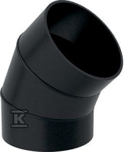 Geberit PEHD segmentni koleno 250/45, črne barve (HDPE drenaža)