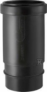 Geberit PEHD kompenzacijski nastavek 50 z dvojnim tesnilom, črne barve (HDPE odvodnjavanje)