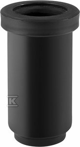 Geberit PEHD kompenzacijski nastavek 200 z dvojnim tesnilom, črne barve (HDPE odvodnjavanje)