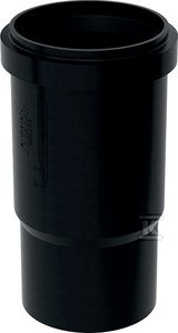 Geberit PEHD kompenzacijski nastavek 250 z dvojnim tesnilom, črne barve (HDPE odvodnjavanje)