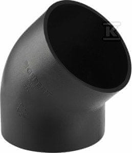 Geberit HDPE koleno 40/45, črne barve (HDPE odvodnjavanje)
