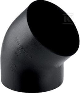 Geberit HDPE koleno 56/45, črne barve (HDPE odvodnjavanje)