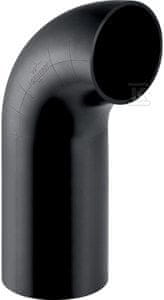 Geberit HDPE koleno 56/90 z podaljšanim koncem, črne barve (HDPE odvodnjavanje)
