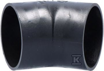 Geberit HDPE koleno 75/45, črne barve (HDPE odvodnjavanje)