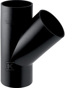 Geberit HDPE T-kos 110x40/45 kotni, črne barve (HDPE odvodnjavanje)