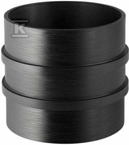 Geberit PEHD obročna cev 250 z dvojnim obročem, črne barve (HDPE drenaža)