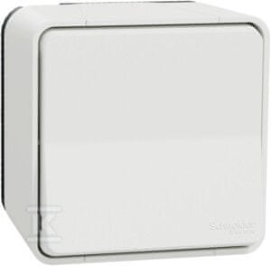 Schneider Electric Stopniščno stikalo, belo, Mureva