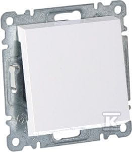 Hager Stopniščno/univerzalno stikalo, belo LUMINA