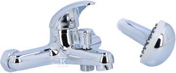 Valvex Alba stenska armatura za kopalno kad z dvema luknjama s kromiranimi dodatki