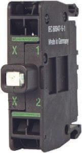 Eaton LED indikator zelen, U=230V, zadnja montaža, vzmetne sponke M22-CLEDC230-G