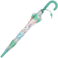 sarcia.eu Avtomatski dežnik za otroke, zajček, zložljiv dežnik s piščalko 83 cm