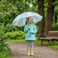 sarcia.eu Avtomatski dežnik za otroke, zajček, zložljiv dežnik s piščalko 83 cm