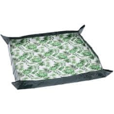 GARDEN LINE Prekrivna podlaga za presaditev rastlin in cvetja s pritisknimi zaponkami, vodotesna podlaga za sadike 75x75 cm