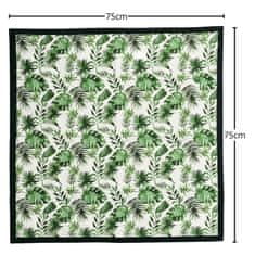 GARDEN LINE Prekrivna podlaga za presaditev rastlin in cvetja s pritisknimi zaponkami, vodotesna podlaga za sadike 75x75 cm