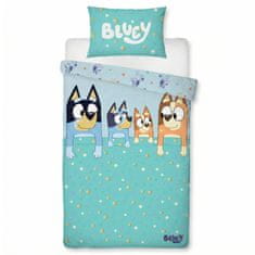 sarcia.eu BLUEY Obratna otroška posteljnina z zadrgo, 100% bombažna posteljnina 135x200cm+74x48cm OEKO-TEX