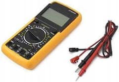 Digitalni Multimeter DT9205A – LCD Zaslon, 20A, 1000V, hFE, Test Diod | 188×86×35 Mm, 2xAAA