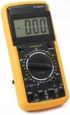 Digitalni Multimeter DT9205A – LCD Zaslon, 20A, 1000V, hFE, Test Diod | 188×86×35 Mm, 2xAAA