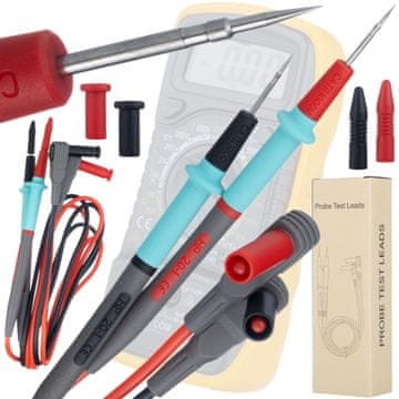 Rosfix Merilni Kabli HQ – Ostra Igla 0,4 Mm, 1000V/20A, Silikon, 103 Cm | za Multimeter, CAT III
