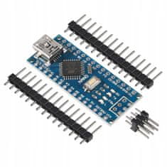 OEM Modul Nano 3.0 ATmega328 CH340 – Združljiv z Arduinom | 5V, 32kB Flash, 16MHz, 14 V/I, SMD