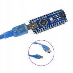 OEM Modul Nano 3.0 ATmega328 CH340 – Združljiv z Arduinom | 5V, 32kB Flash, 16MHz, 14 V/I, SMD
