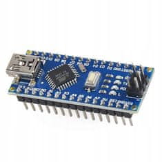 OEM Modul Nano 3.0 ATmega328 CH340 – Združljiv z Arduinom | 5V, 32kB Flash, 16MHz, 14 V/I, SMD