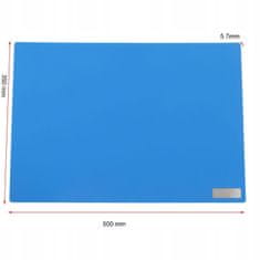 Rosfix Silikonska Podloga za Spajkanje 500x350 Mm – Odporna na 500 °C, Antistatična, 5,7 Mm Debela | ESD Izolacija