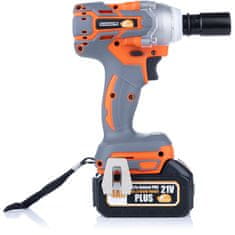 Rosfix Oranžni Doberman OD21V Akumulator Udarni Ključ – 350 Nm, 2x 4Ah, 1/2, 21V | Brezkrtačni Motor