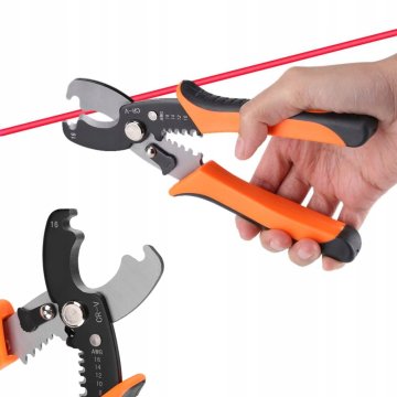 Rosfix Klešče za Rezanje in Služenje Izolacije – 180 Mm, 0,2–6 Mm², Samodejna Nastavitev, AWG 8–16