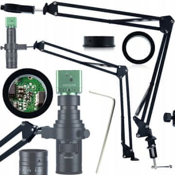 Rosfix Roka z Dvigalom ODM-100X – Brizgalna Glava M42, 50 Mm, Aluminij | za PCB, Servis, Lutanje