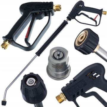 Rosfix ProLine M22 FlatJet – Pištola Brizgalno Cevjo in Jekleno Šobo za Kärcher HD/HDS | M22x1,5