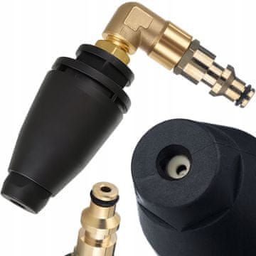 Rosfix Nadomestni Del za Visokotlačni Čistilnik Parkside PHD – Turbo Šoba 90° | Quick Connect, Rotacijska Šoba