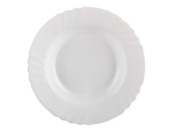 Bormioli Rocco Globoka steklena plošča EBRO 23,5cm BELA