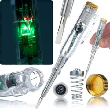 Rosfix Probna Cev v Izvijaču – Detekcija Napetosti, CR-v, ABS, 70-250v, LR41 | Električna Diagnostika