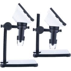 Rosfix Mikroskop DM7-B1 – Digitalni 4,3"" LCD Zaslon, 50–1000X, 8 LED Diod, USB, microSD | 1080P, Fokus 0–3 cm