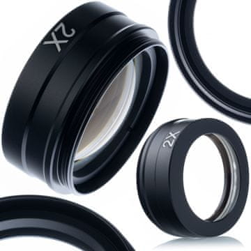 Rosfix Earth Pro 2X Leča za Mikroskop – Povečava 2X, Navoj 42 mm | za MCEP-0,5X v MCEP-0,5X-PZRR