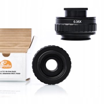 Rosfix Adapter 0,4X za Stereoskopski Mikroskop – Nastavljiv, 38 mm/25 mm C-Nastavek | Visoka Kakovost