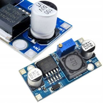 Rosfix Pretvornika Step-Down Module LM2596S – DC 1,5–35V 3A, 92%, 150 kHz | 43×20×14 Mm, Nastavljiv