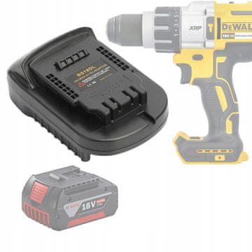Rosfix Adapter za Bosch 18v Baterijo na Dewalt 18v – Združljivost z Dewalt Orodji | Trajnost, Enostavna Namestitev
