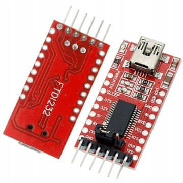 Rosfix Modul Pretvornika USB-UART FT232RL – Združljivost USB1.1/2.0, 3.3v/5v, LED | 36 X 17,5 mm